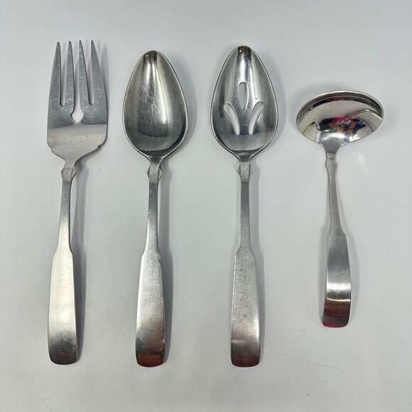 Stanley Roberts Olde Boston Stainless Steel Serving Utensils Fork Spoons Ladle - Picture 1 of 9